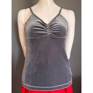 St Elmo Collection by Image : silver velvet tank